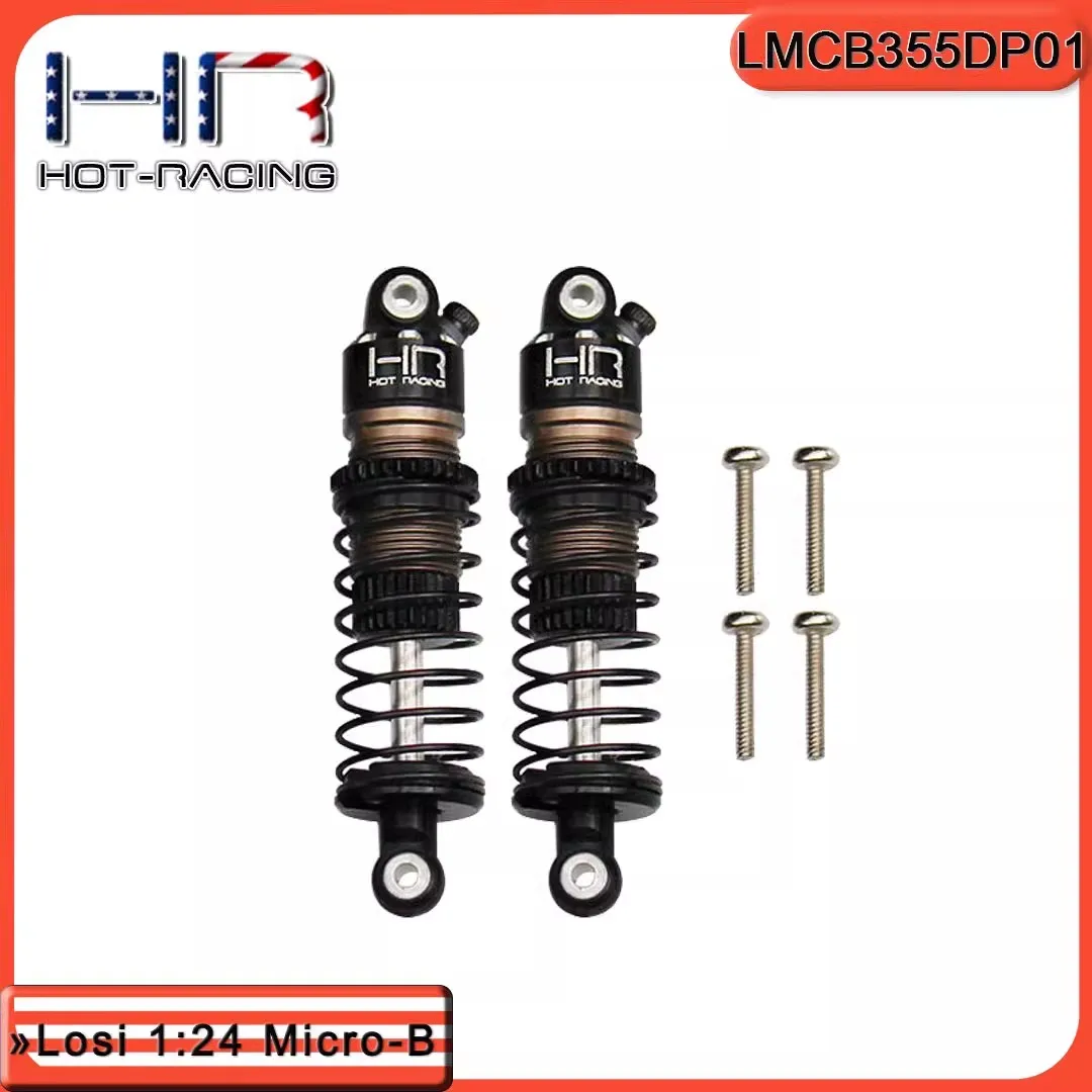 HR Losi 1:24 Micro-B aluminum alloy rear shock absorber 35.5MM retrofit upgrade part