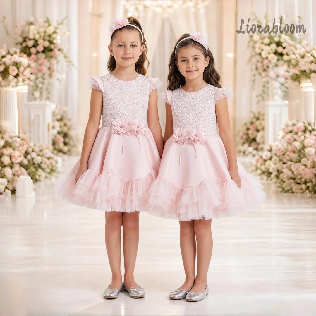 Customized Girls' Formal Wear Princess Dresses Formal Flower Girl Attire Wedding Party Attire свадебное платье