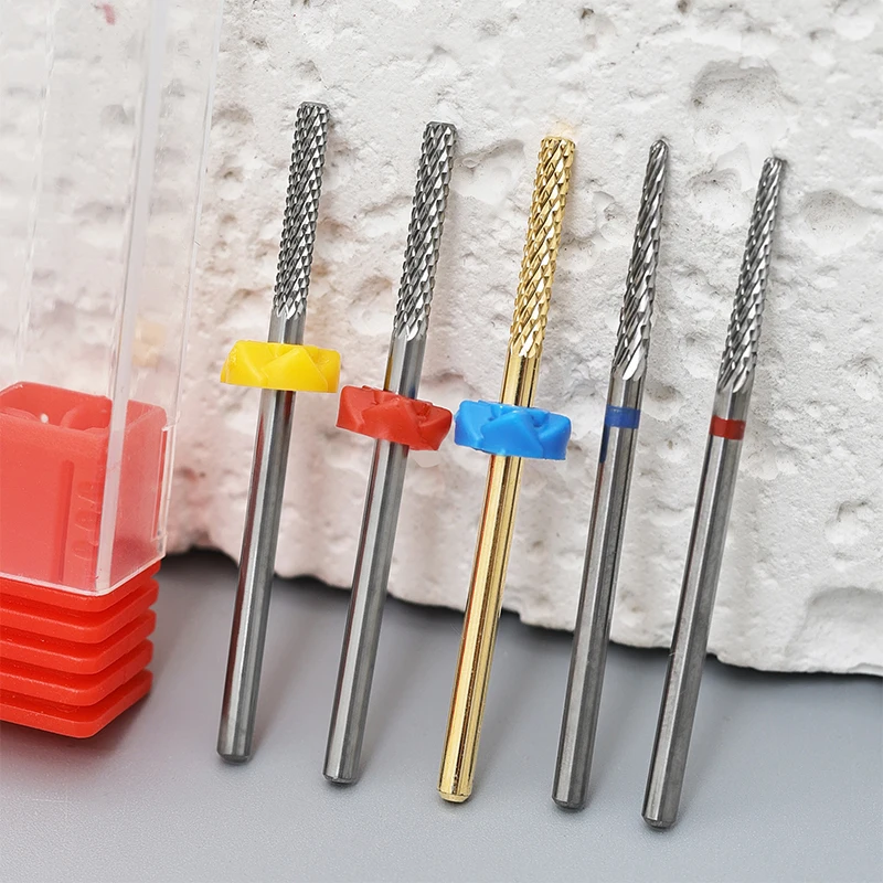 Nagellack-Schleifkopf aus Wolframstahl, Nagelentfernungsbohrer aus Legierung, Werkzeug zum Entfernen abgestorbener Haut und zum Schleifen dieses Nagels