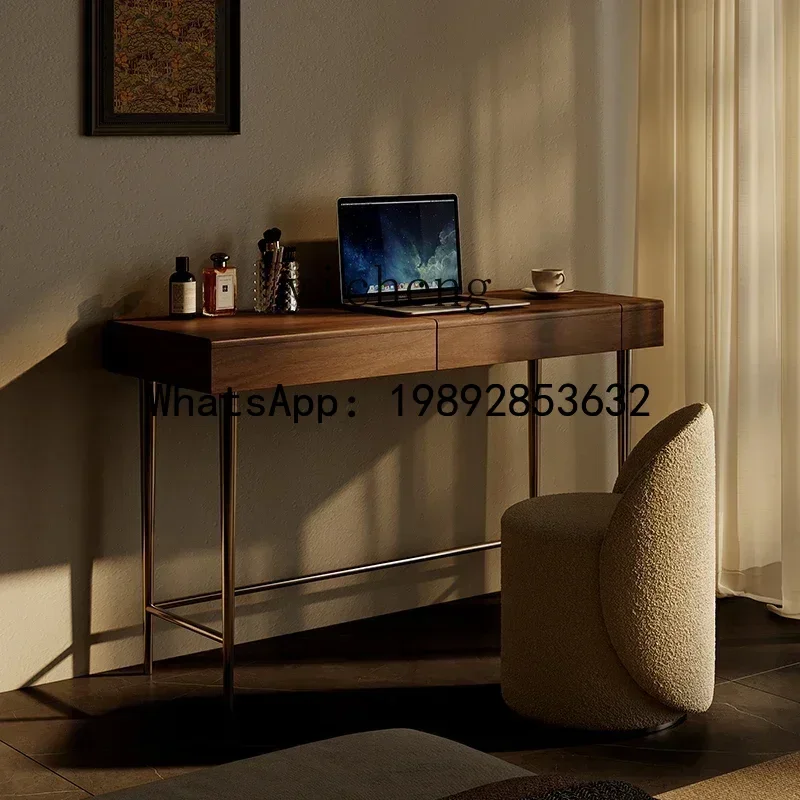 X6  dresser bedroom solid wood clamshell makeup table minimalist premium desk table