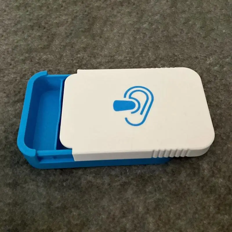 Portable Earplugs Storage Box Ear Plug Holder Container For Jewelry Earring Pills Small Items Daily Carry Use