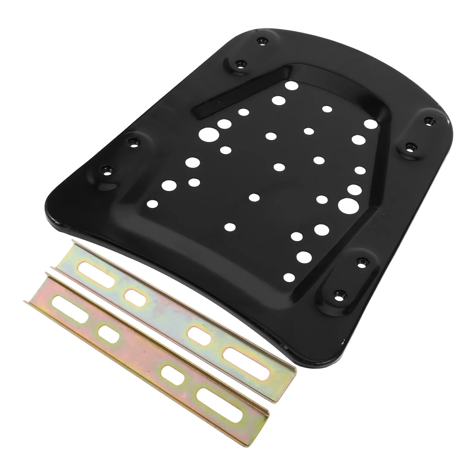 

Комплект усиленной стальной утолщенной базовой пластины для заднего багажника мотоцикла, легко устанавливаемая, черная, для крепления на заднюю стойку, панель пола багажника