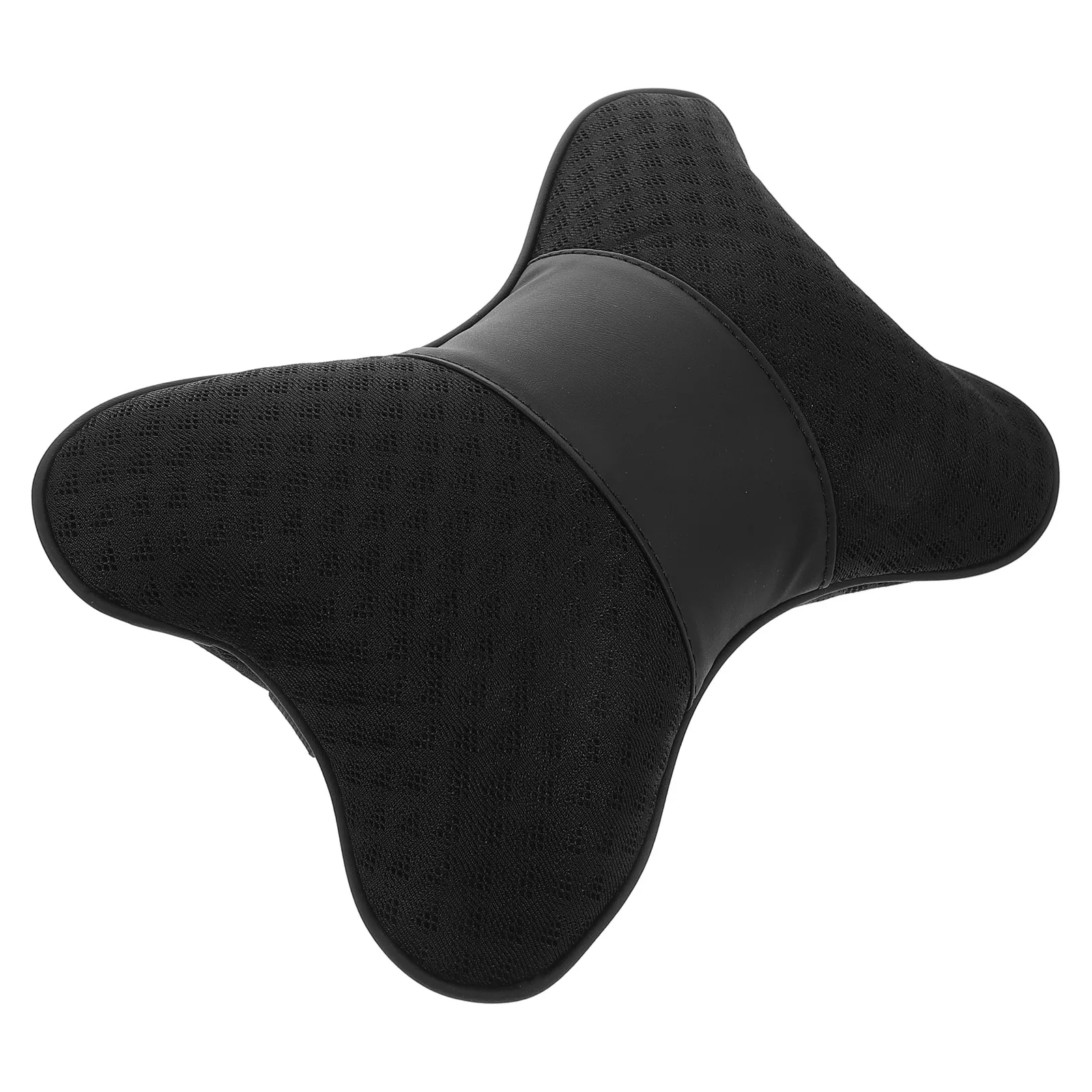 

Universal Car Neck Pillow Headrest Cushion Lumbar Support Seat Cushion For Driving Office Ice Silk Black Waist Pillow For Suv
