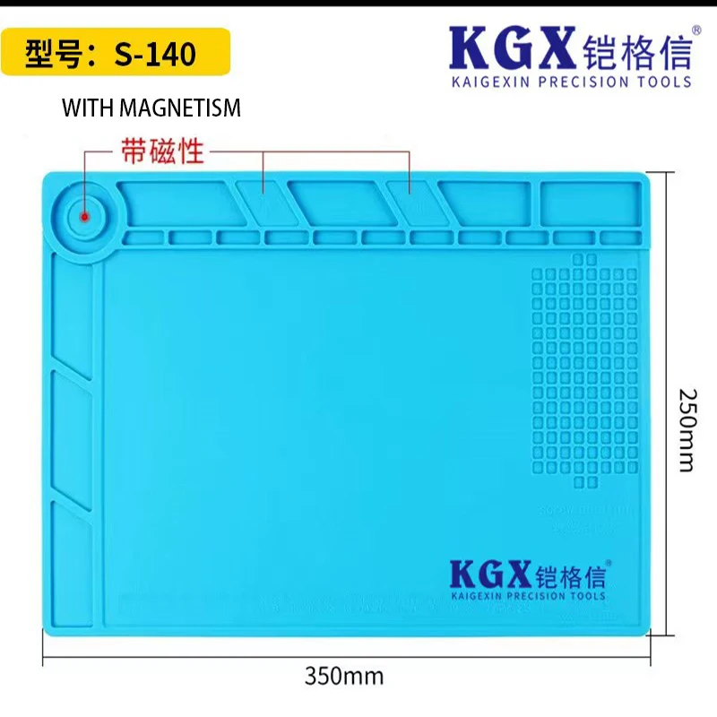 High Temperature Resistant 500 ℃ Insulation Pad Anti-Static, Screw Hole Position, Mobile Phone Maintenance And Welding Workbench