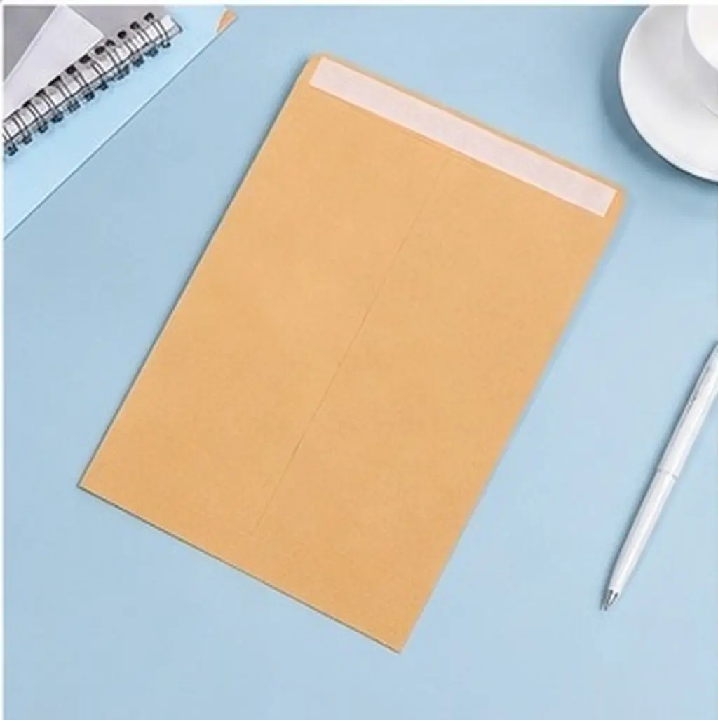 50Pcs Blank Kraft Paper Envelopes Versatile Light Duty for Stationery Storage Envelope for Letters Photo Cards Coin Packaging