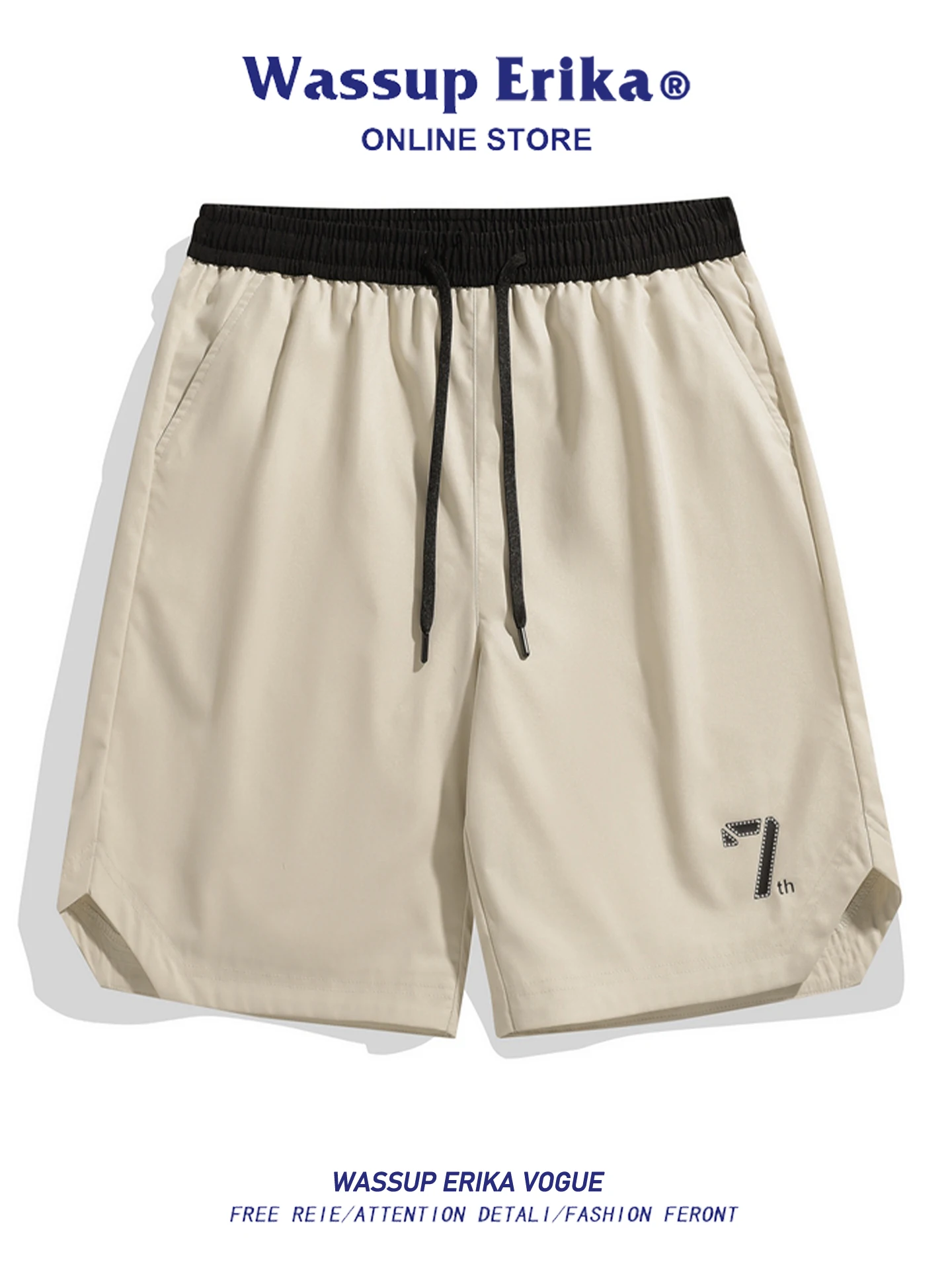 

Wassup Erika Men's Summer Ice Silk Qui Dry Straight Leg Casual Pants American Baskeall Sle Sport orts for Women