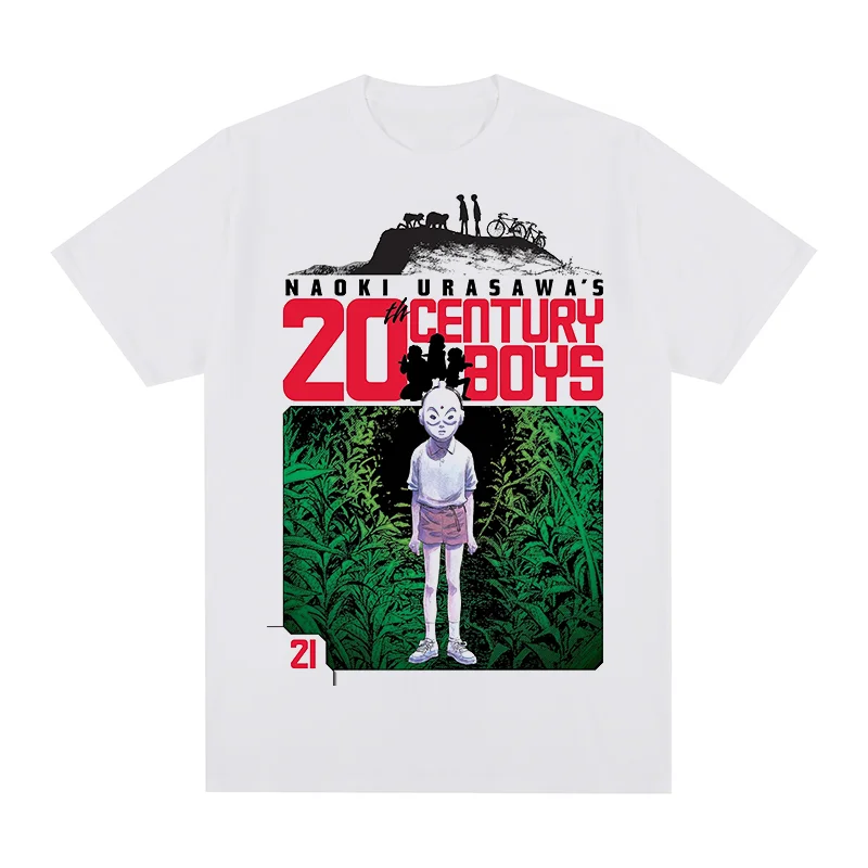 Naoki Urasawa, camiseta Vintage del siglo XX para niños, camiseta de algodón de anime para hombres, nueva camiseta, tops para mujeres