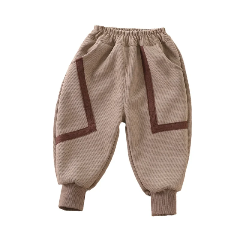 

New Autumn Winter Baby Boys Clothes Children Thicken Warm Pants Toddler Clothing Infant Fashion Casual Trousers Kids Sportswear