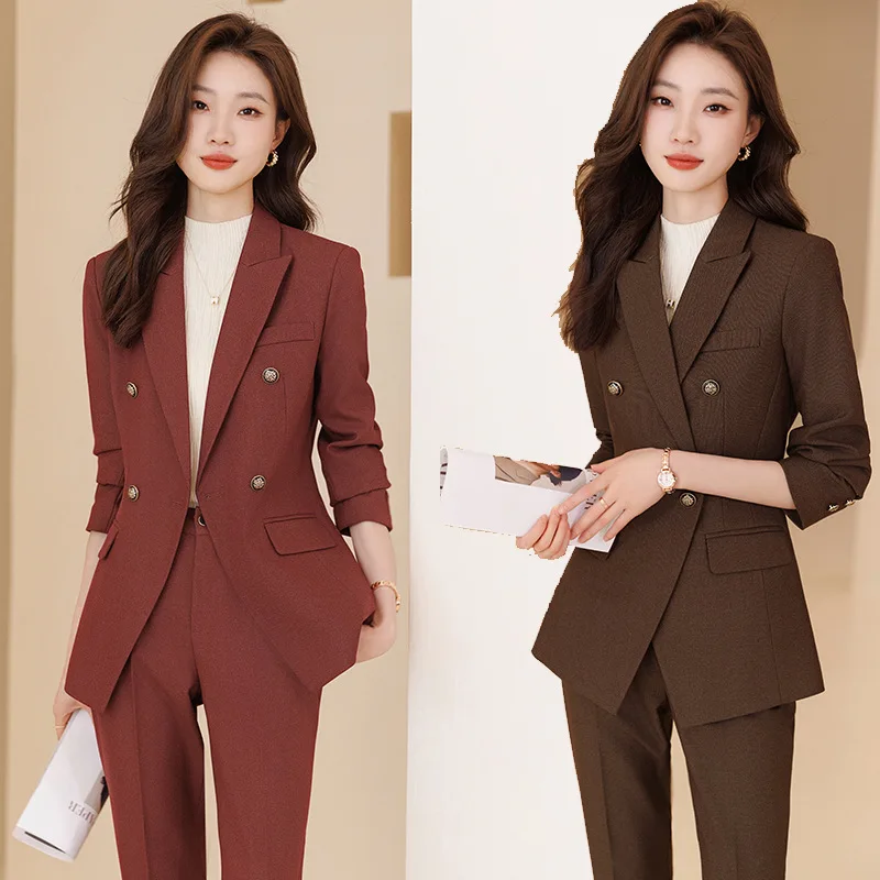 

High-Grade Professional Suit Jacket Women's Autumn New Elegant Goddess Fan Work Clothes Interview Manager Suit