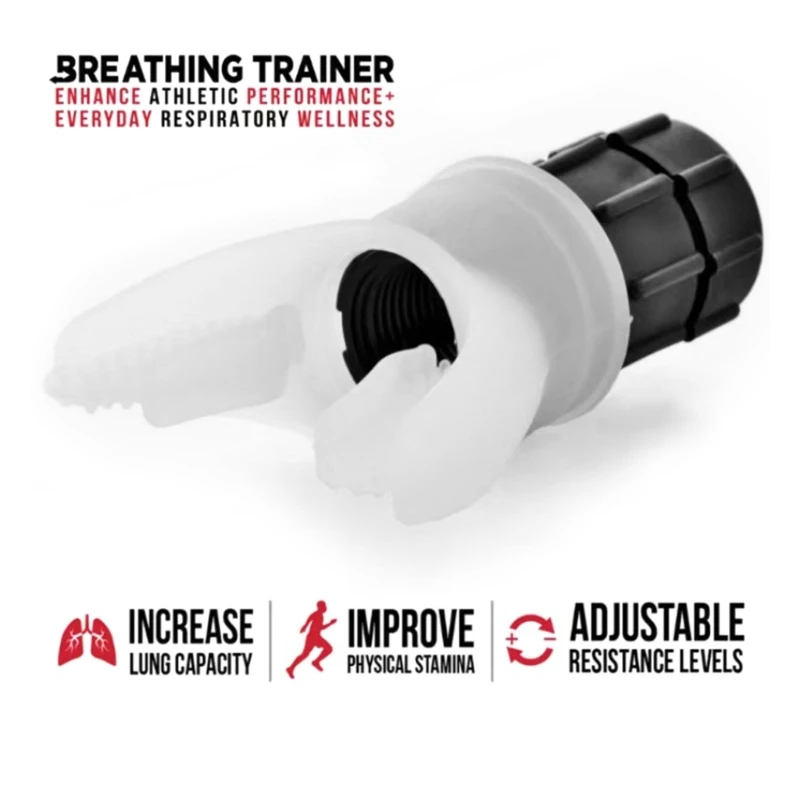 Breathing Exercise Device for Lungs Inspiratory Respiratory Muscle Trainer Exerciser Expand Lung Capacity Portable