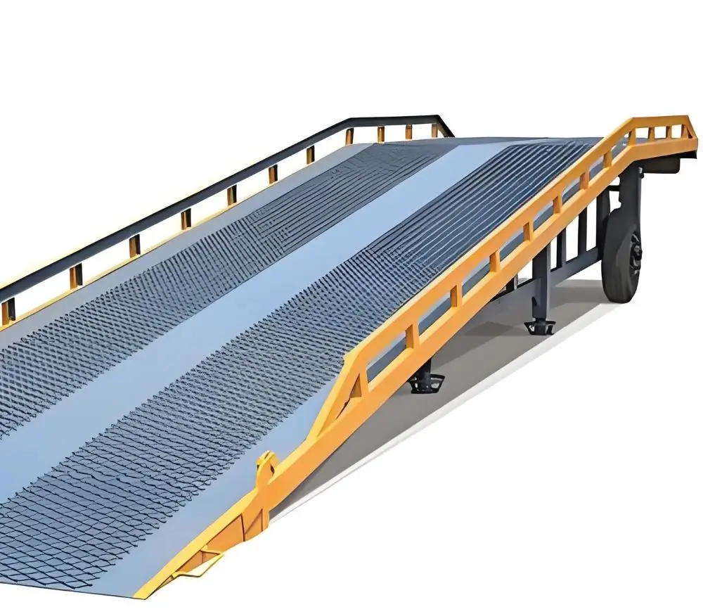 Strong Frame Boarding Bridge Hydraulic Loading Dock Fixed Boarding Bridge For Truck Loading