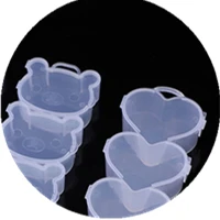 

【DE】Rubber Band Hairpin Four-piece Storage Box Transparent Plastic Box Earring Jewelry Multi-grid Classification Packaging Box