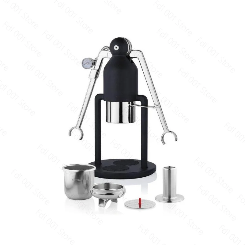 Hand Press Coffee Robot Unplugged Espresso Machine Home Pressure Gauge Edition