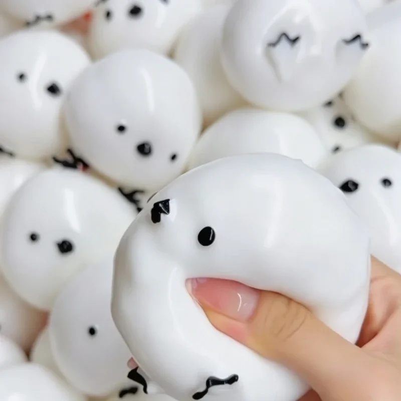 Knackiger Ball, Quetschball, Stressball, Fidget-Spielzeug, speziell geformter Quetschball, runde Blöcke, gefüllt, ASMR, Anti-Stress-Spielzeug für Erwachsene – Detail 2