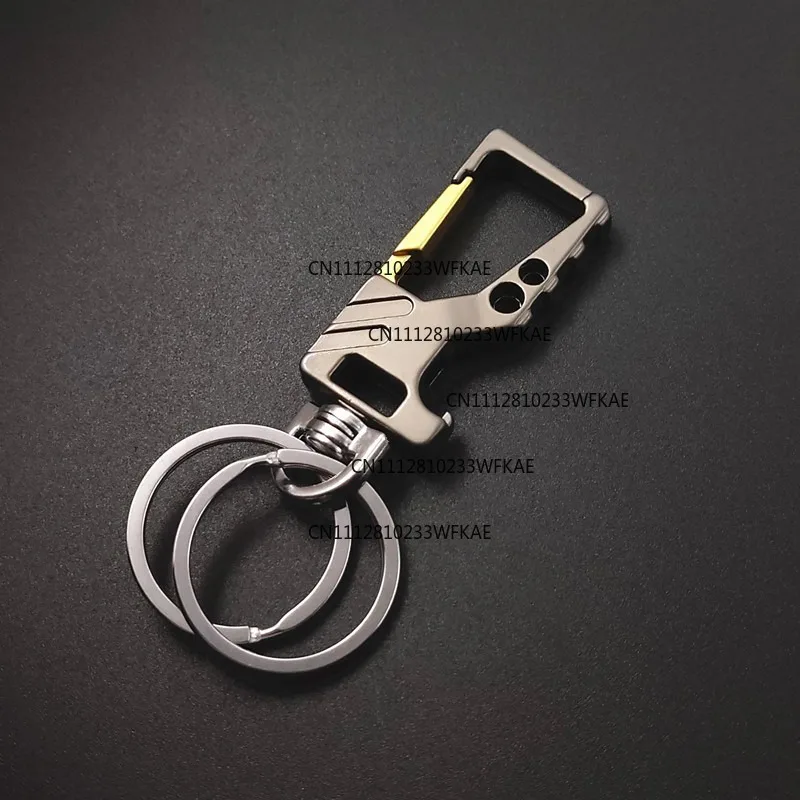 2PCS with bottle opener, car keychain, multi-functional pendant, unisex couple models, gift keychain, key waist hanging.