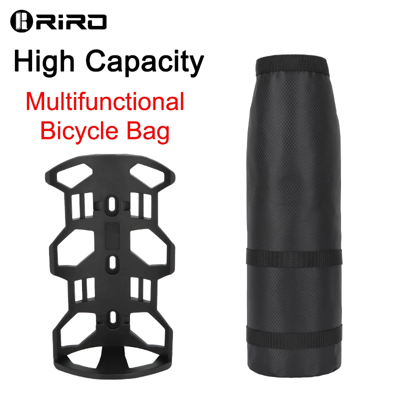 RIRO Portable Waterproof Bike Bag Multifunctional High Capacity Frame Front Tube Cycling Bag/Bottle Cage  Cycling Equipment