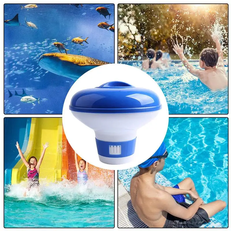 Floaters For Pool Pool Dispenser Chlorine Tablet Floater Automatic Dosing Device Pool Maintenance Sanitizing System For Hot Tub