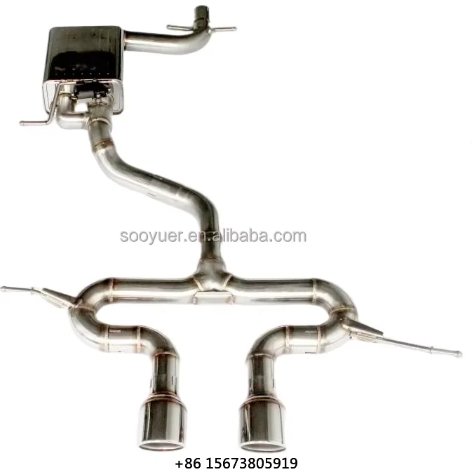 

Exhaust Pipe for 6 1.4/2.0T Stainless Steel Catback Exhaust Muffler Car Exhaust SystemCustomed