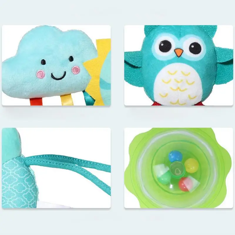 Baby Car Seat Rattles Pram Activity Carseat Mobile Toddler Sensory Development Activities Toy for Babies 0-3 Years