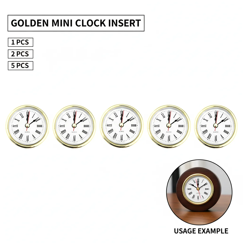 65mm Classic Iron Clock DIY Crafts Quartz Movement round Clock Head Insert Roman Numerals Furniture Decor Accessories