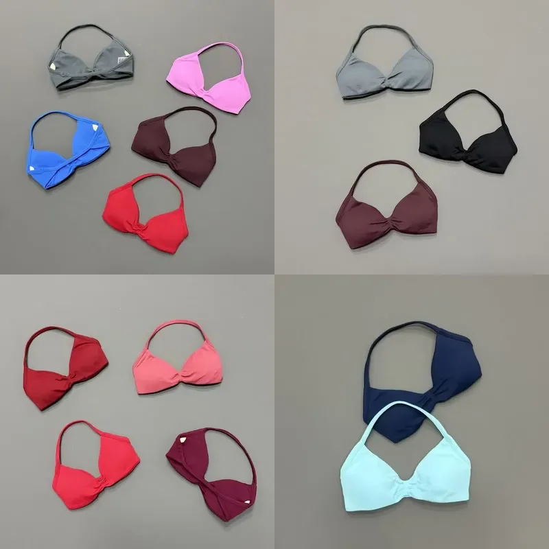 Women Halter Sports Bra High Support Backless Seamless Yoga Top Breathable Workout Running Fitness Active Wear Underwear