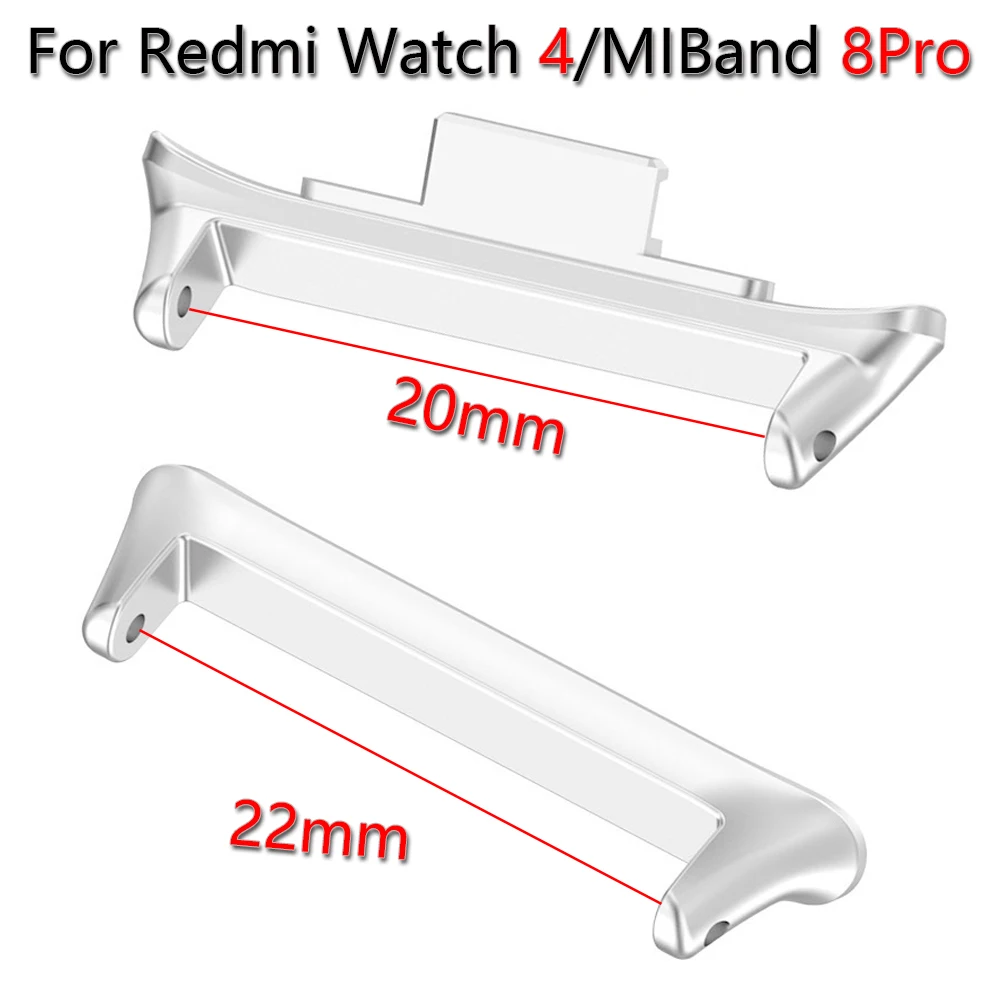 1Pair Adapter for Redmi Watch 4 Watch Connector for Mi Band 8pro Bracelet Stainless Steel For Xiaomi Mi Band 8 Pro Accessories