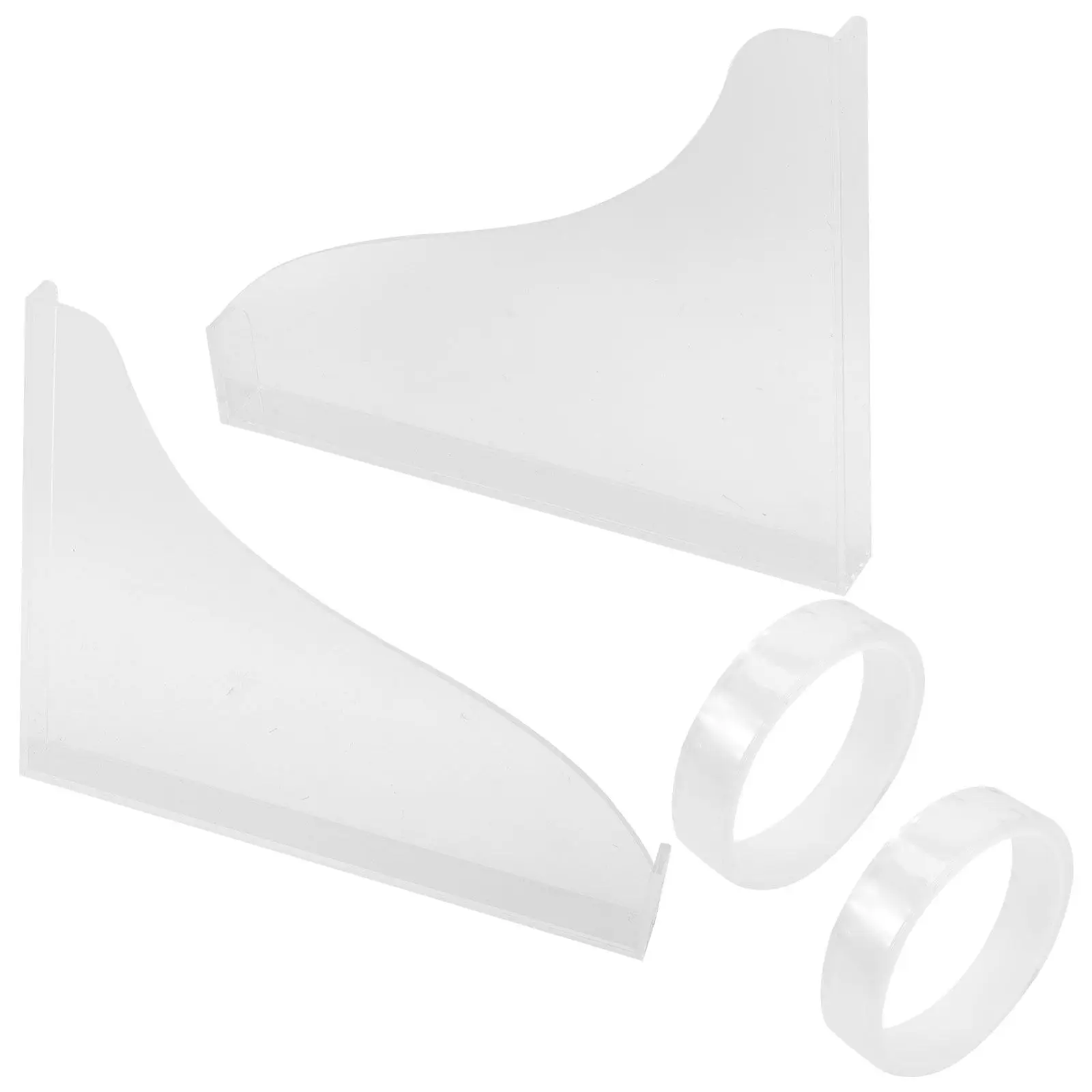 

2Pcs Acrylic Bathtub Splashing Guard Clear Waterproof Bathroom Floor Protector Anti-Slip Adhesive Seal for Tub Wall Gap