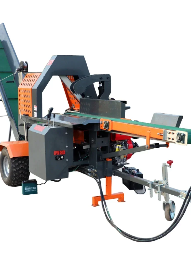 Log Cutter And Splitter MachinGasoline Wood Cutting Machine Firewood Processor Wood Processor Machine