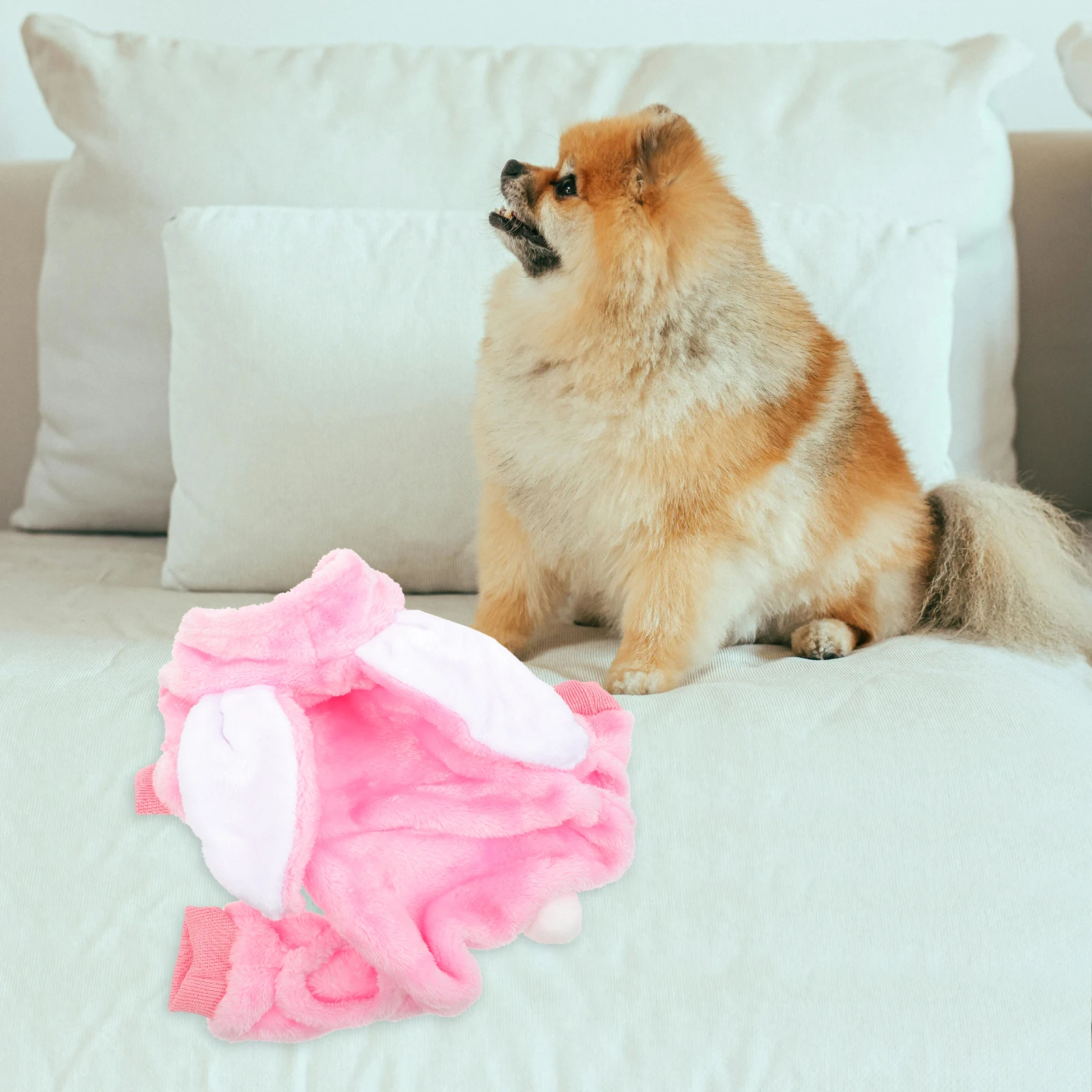 

Pet Clothes Ear Dog Clothes Design Coral Fleece Dog Cat Coat Outfit Walking Jogging Outdoor Activities Costumes