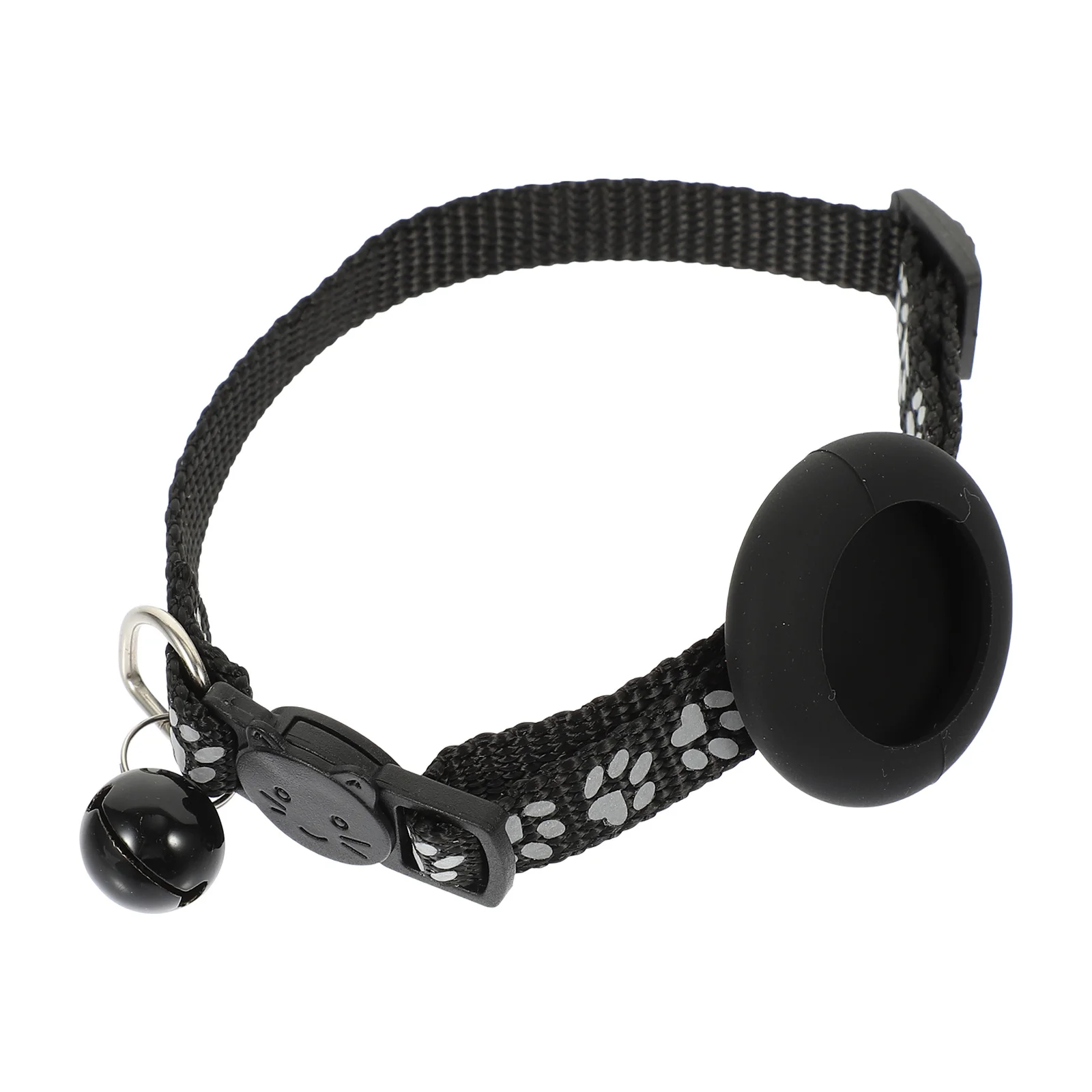 

Reflective Cat Collar Adjustable Tracer-Compatible Anti-Lost Pet Collar with Bell Lightweight Nylon Dog Cat Accessory