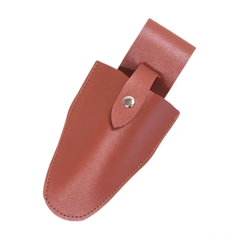 31BE Gardening Equipment Holder Protective Scissors Pouches Features Waterproof PU Leather Materials For Long Garden Use