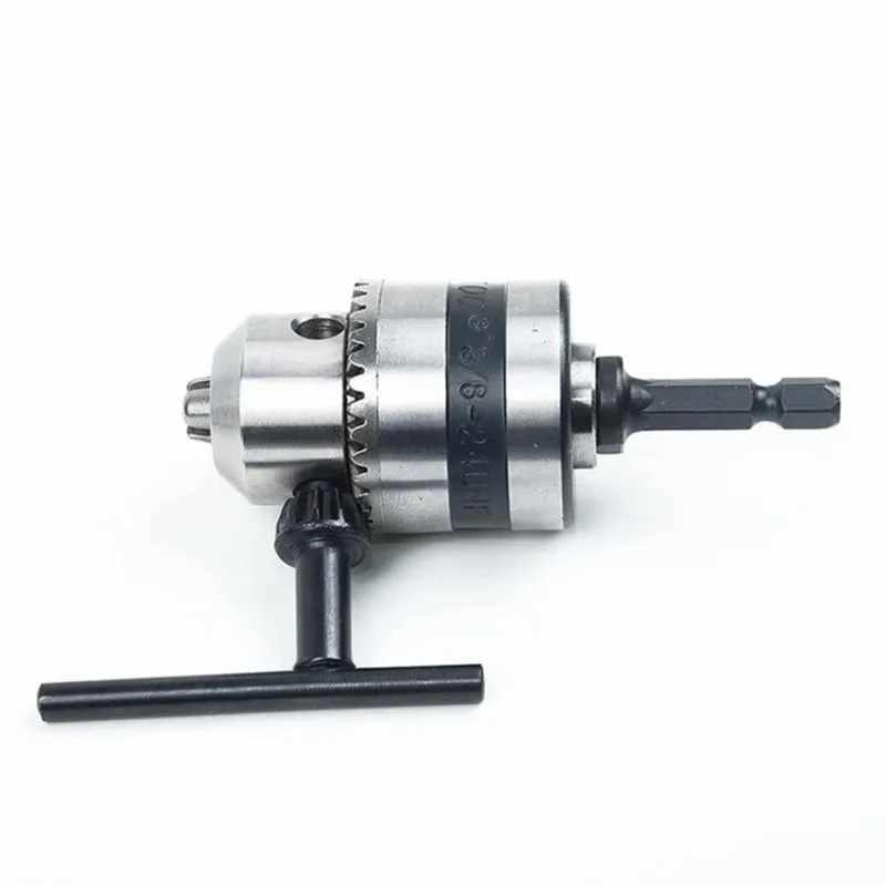 [NEW!X13A】 Hex Shank 1/4-Inch Adapter Clamp 1.5-10MM Drill Chuck Electric Pneumatic Screwdriver Range