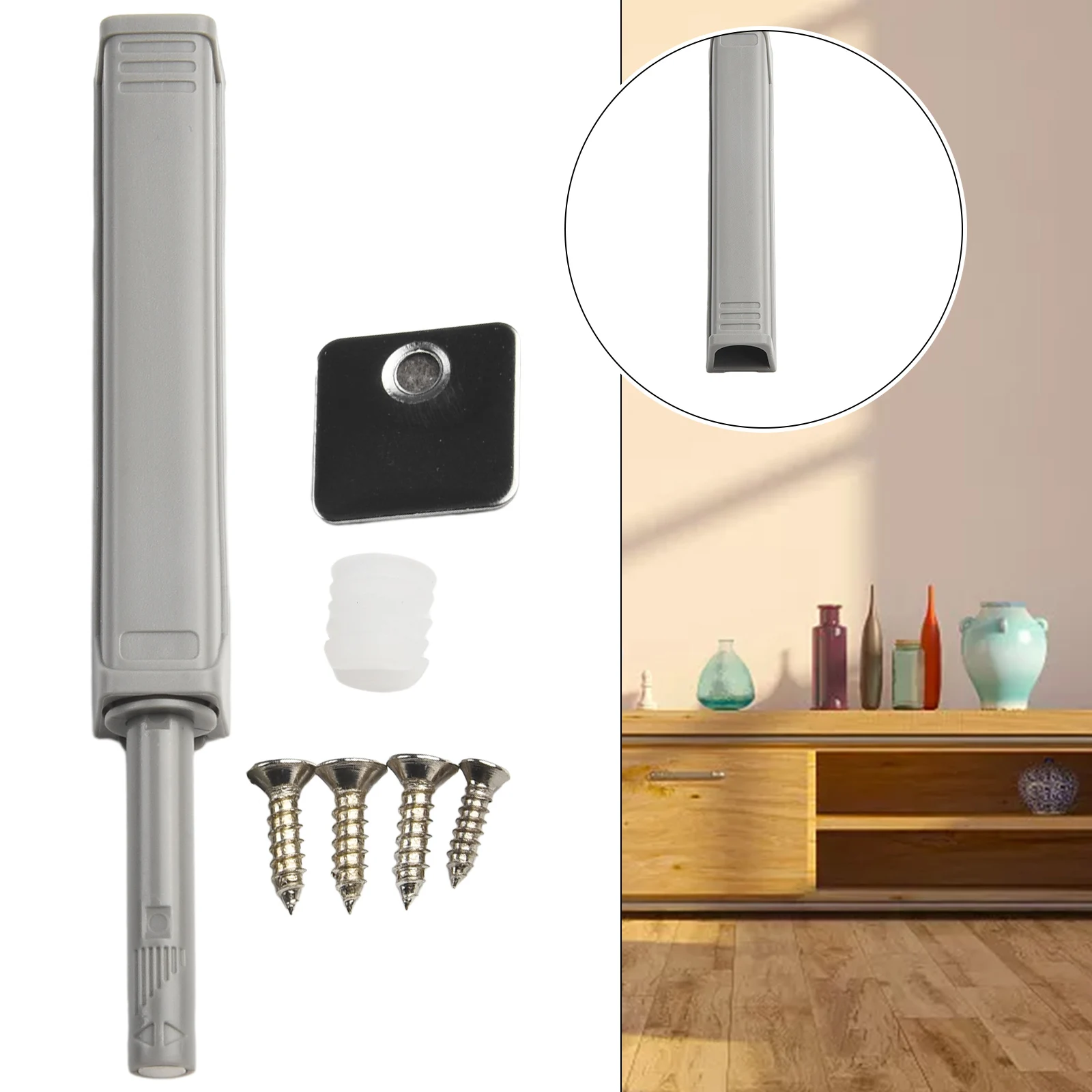 Latches Door Catches ABS Housing Wardrobe Without Handles 1pcs Cupboard Drawer Push To Open Catch High Quality