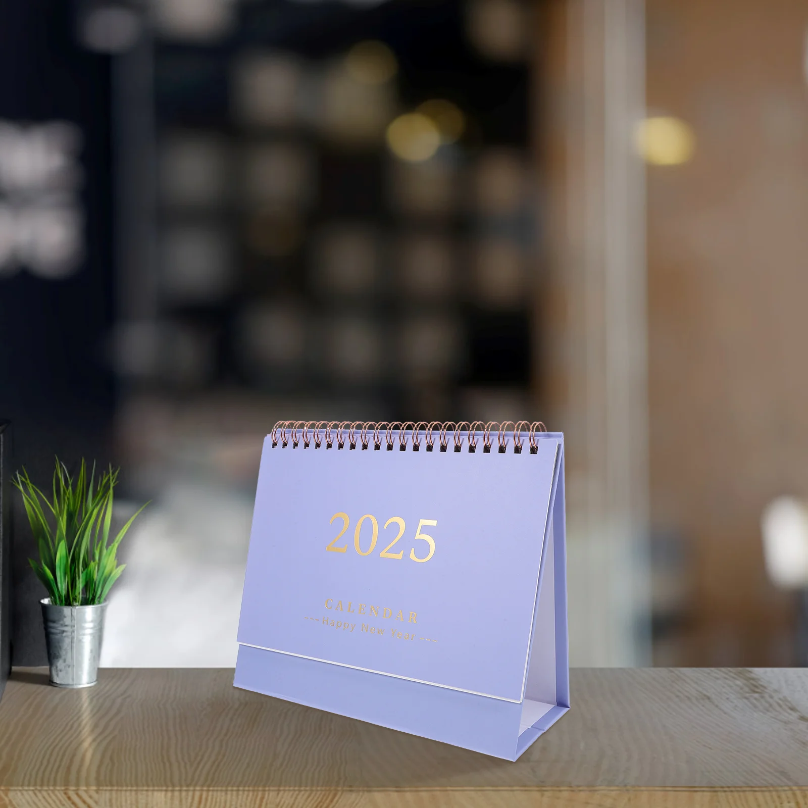 

2025 Desktop Standing Flip Calendar Paper Material Simple Style Monthly Memo for Office Study Decoration Standing Flip Calendar