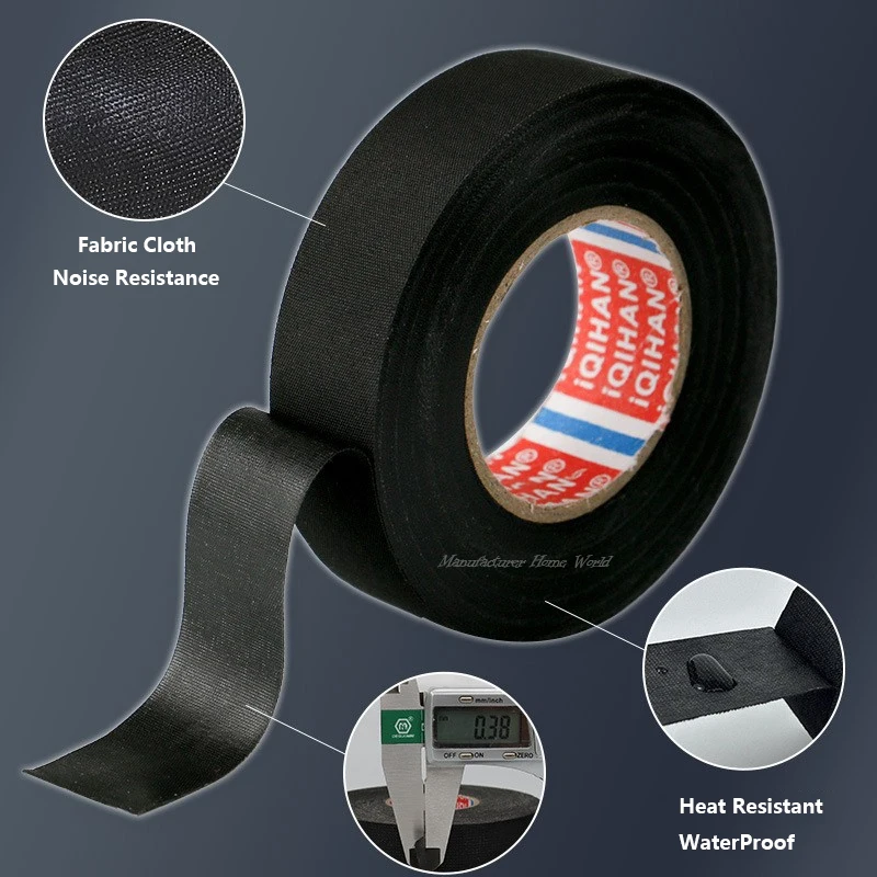 Super Sale Electrical Tape Heat Resistant Harness Tape Adhesive Tape Waterproof Tape Insulating Automotive Fabric Cloth Tape