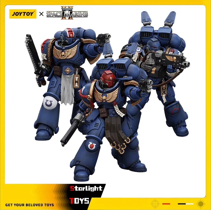 

JOYTOY 1/18 Action Figures Warhammer 40K Ultramarines Lieutenant Titus Sergeant Gadriel Brother Chairon Toy Models