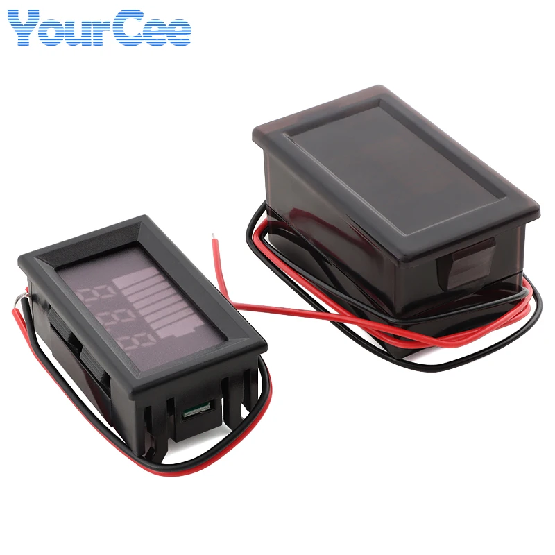 Battery Capacity Voltage Tester LED Digital Display DC 12V-60V/84V 12V-72V Electric Vehicle Lithium Battery Onboard Voltmeter
