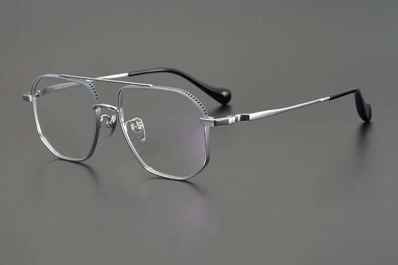 Japanische Design Pilot Titan Quadrat Gläser Rahmen Männer Optische Brillen Frauen Myopie Lesen Rezept Brillen Brillen – Detail 12