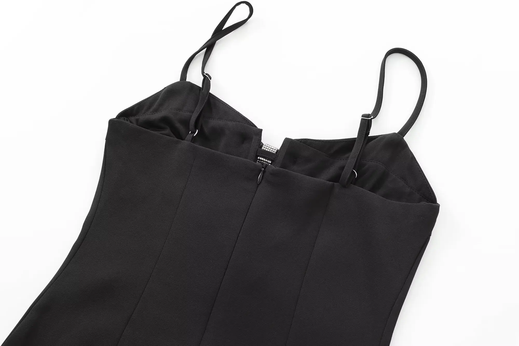 Delle donne 2024 New Chic Moda Arco Accessori Sling Mini Vestito Retro Backless Sottile Tracolla Vestito da Donna Mujer