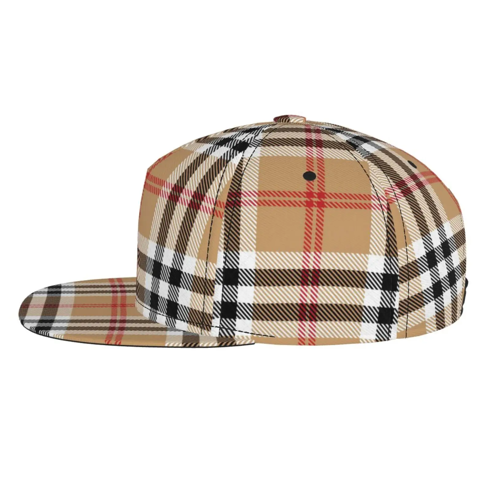 New Unisex Check Stripe Retro Baseball Hats Outdoor Sunshade Casual Breathable Classical Peaked Caps Versatile Fashion Trend Ins