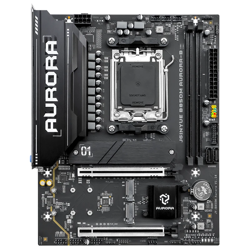 JGINYUE B850M AURORA-B Motherboard DDR5 M-ATX Desktop Motherboard Supports AM5 Ry7000 8000 9000 Series Processors