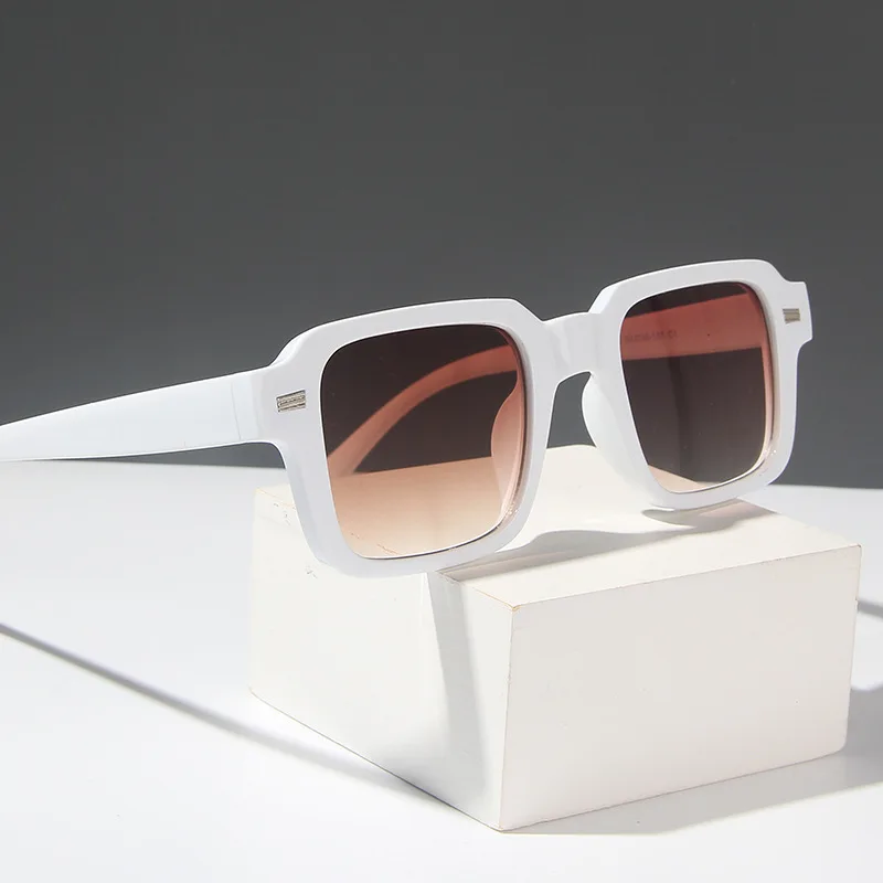 Retro Rice Staple Rechteckige Sonnenbrille mit kleinem Rahmen für Damen – Detail 6