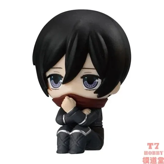 BANDAI original genuine Attack on Titan figure waiting series gashapon toy Ellen Mikasa Amin figure anime model holiday gift