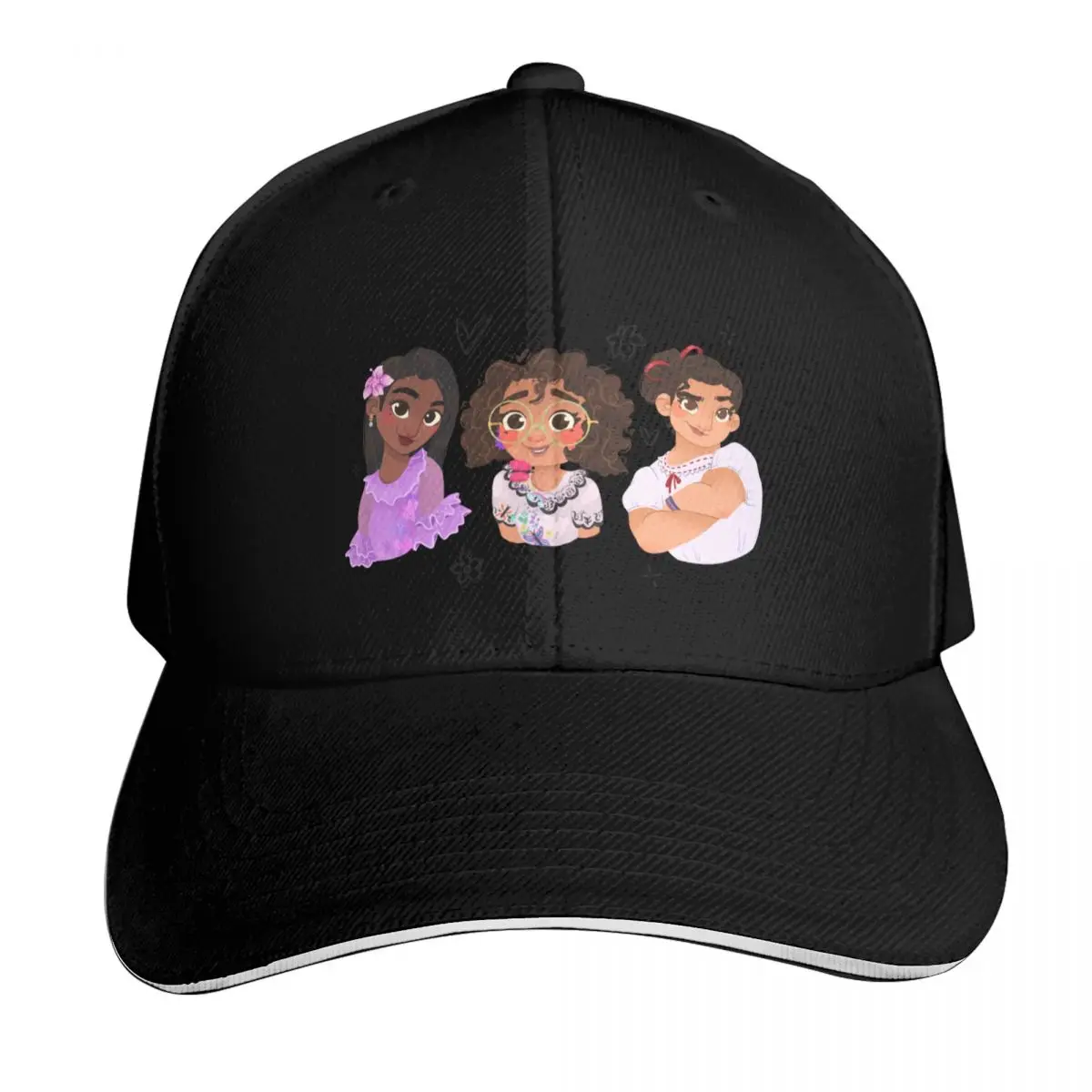 Three Enchanted Sisters - Mirabel, Luisa, Isabella Baseball Cap Lightweight Packable Gift for Him Her Casual Daily Wear