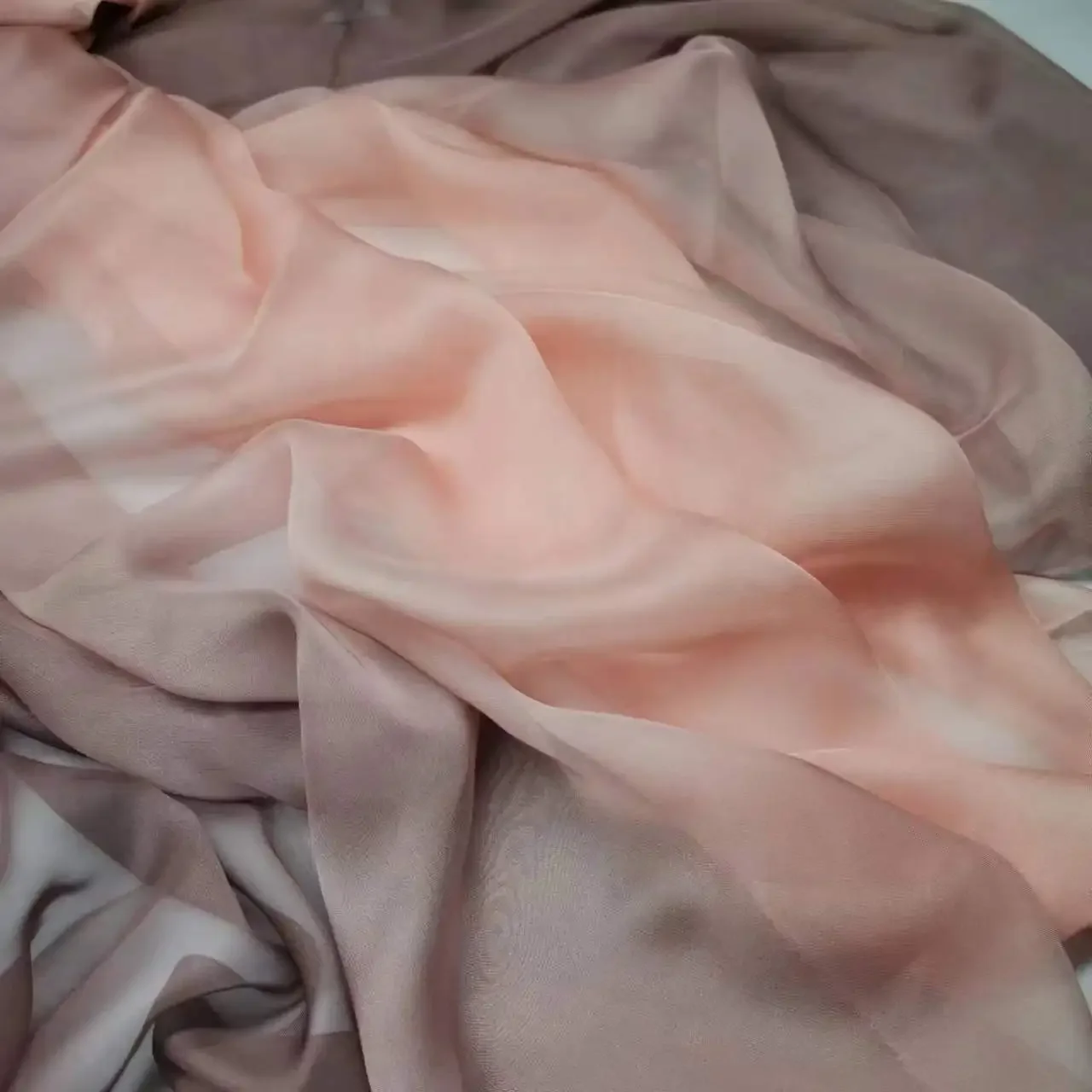 Gradient Chiffon Fabric Thin Summer Flowing Ombre Soft Silky Light DIY Dress Cosplay Tissue