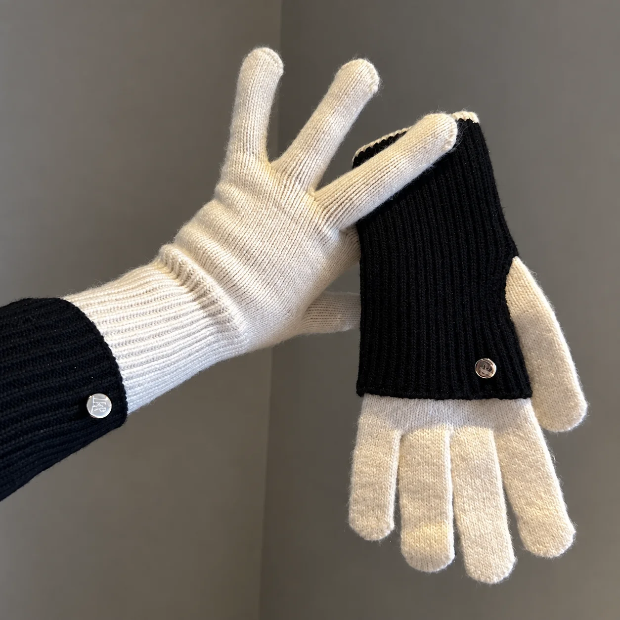 Exposed Finger Gloves Soft Touchscreen Gloves Women Knit Gloves Touchscreen Compatible For Winter Commuting Cycling