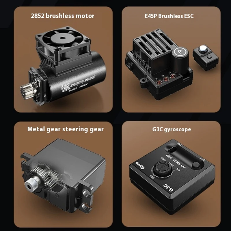 Meijiaxin 14211 simulation remote control high-speed short truck off-road vehicle brushless remote control vehicle RC