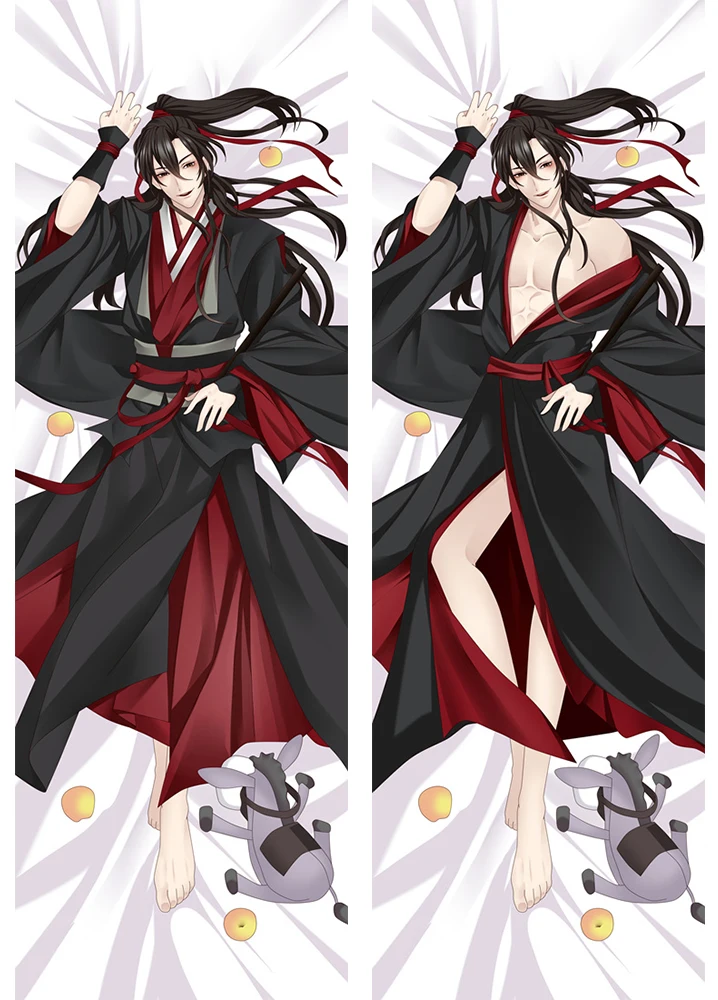 

Mdzs Wei Ying Lan Wang Ji Pillow Case Chinese Cartoon Anime Pillowcase Otajo Hugging Body Pillow Dakimakura Cover Cushion