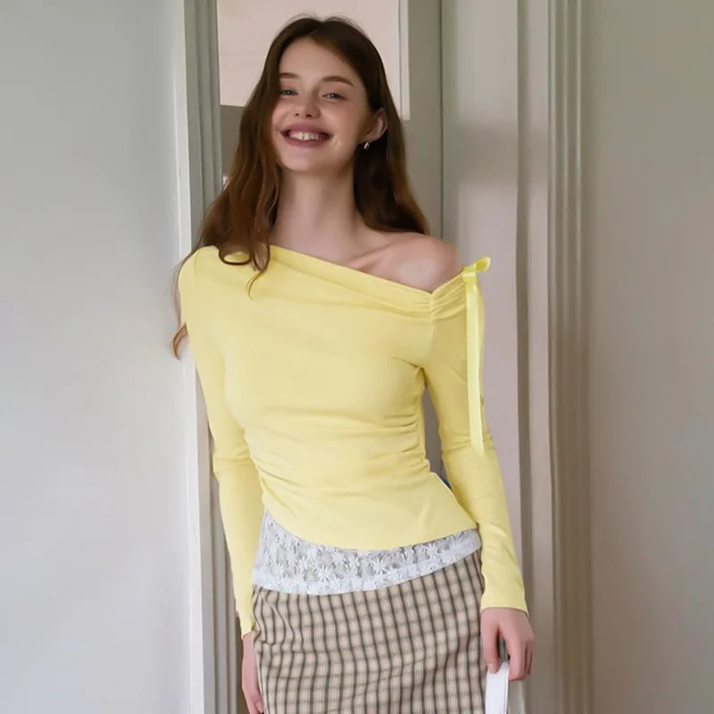 

Женские укороченные брюки с цветным бантом для похудения, осенняя новинка, модные однотонные шорты из ацетатного волокна Ciwalk