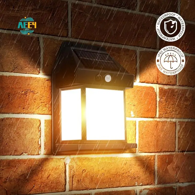 

AEE4-Outdoor Solar Wall Lamp, Waterproof Lamp, Human Body Sensor Garden Lamp, Lighting Night Light